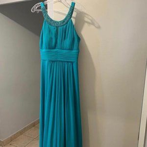 Teal Long Dress